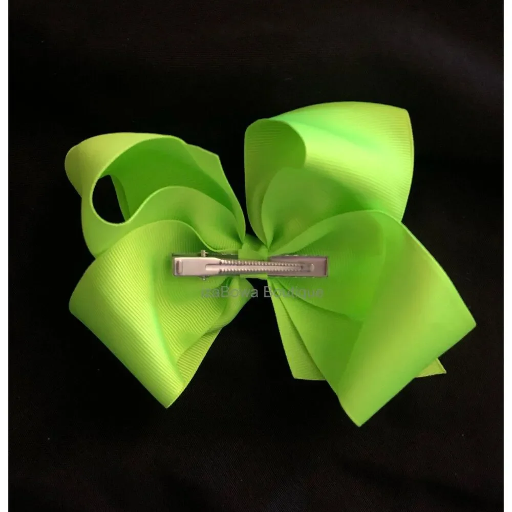 Handmade neon green